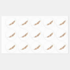 .Etiketterna Fjäderfäen i fryst skick Klistermärke