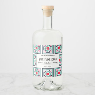 Etiketterna Tile Mönster Personlig Liquor Flaska Spritflaskor Etikett