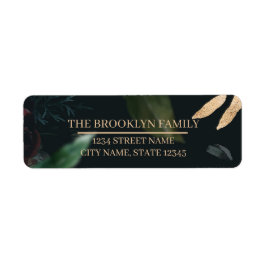 Etikettstämplar för mörk och Moody returadress Returadress Etikett