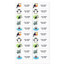 Etikettuppsättning för anpassningsbar Text Cute An