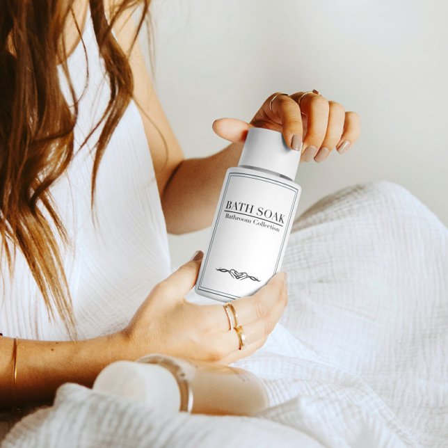 Etikettuppsättning för minimalistiskt badbad mat etikett (Skapare uppladdad)