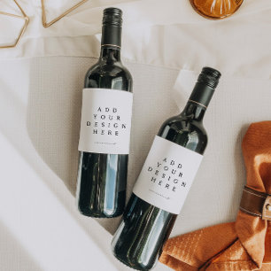 Etikettutskrift Vinflaska Etikett