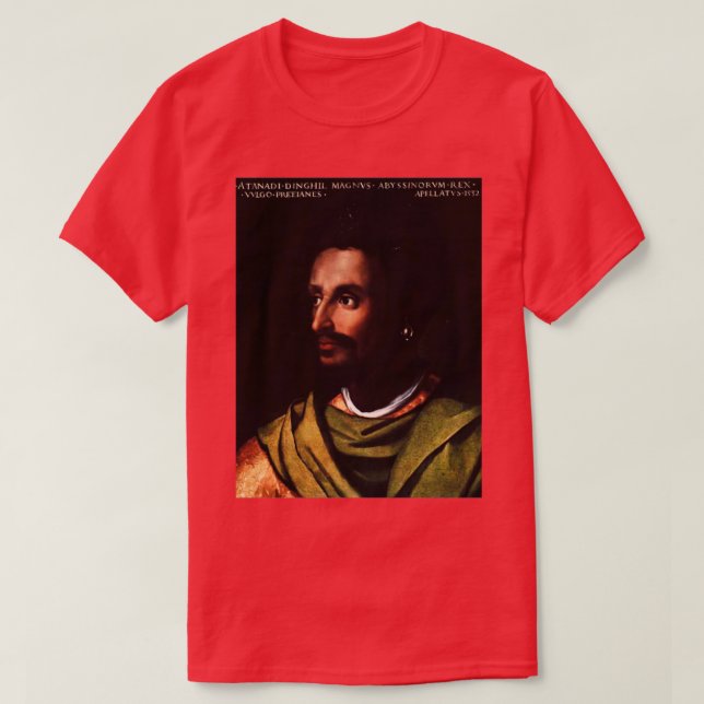 Etiopian Emperor Lebna Dengel Cristofano della Al T Shirt (Design framsida)