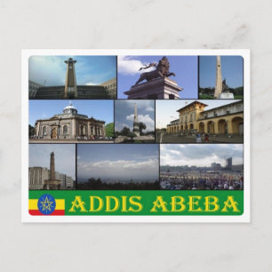 Etiopien - Addis Abeba - Mosaic - Vykort