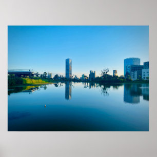 Etiopien Addis Abeba Skyline Vänskap Park Poster