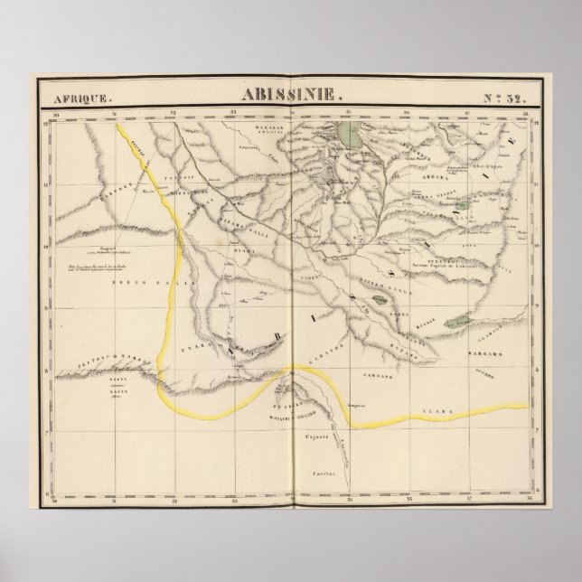 Etiopien, Afrika 32 Poster (Framsidan)