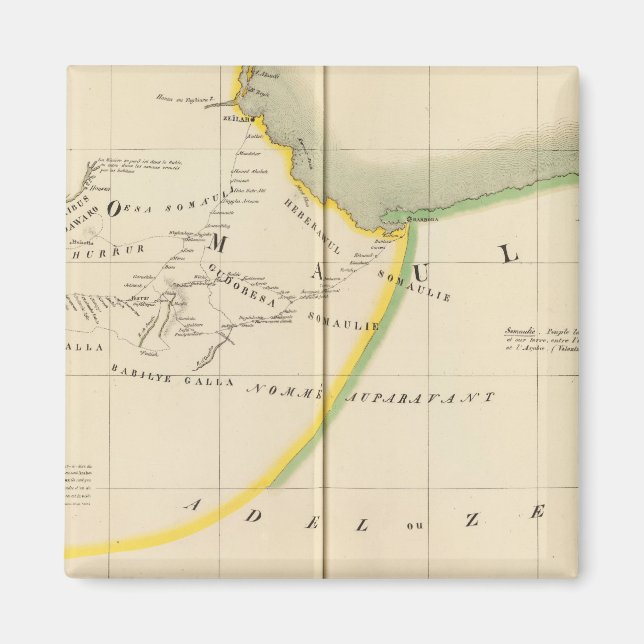 Etiopien, Djibouti 33 Magnet (Framsidan)