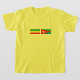 Etiopien Eritrea Flaggor T Shirt