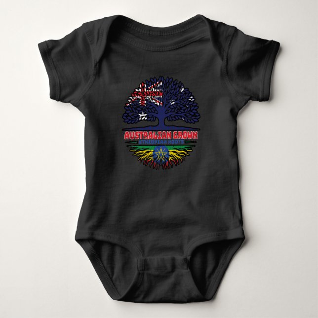 Etiopien, Etiopien, Australien, Träd-rötter från T Shirt (Framsida)