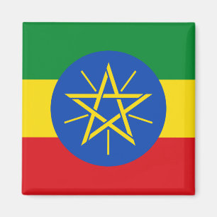 Etiopien (Etiopien) Flagga Magnet