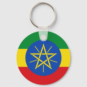 Etiopien (Etiopien) Flagga Nyckelring