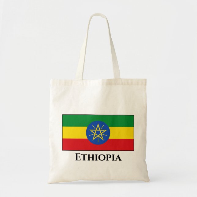 Etiopien (Etiopien) Flagga Tygkasse (Framsidan)