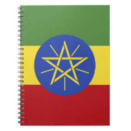 Etiopien flagga anteckningsbok