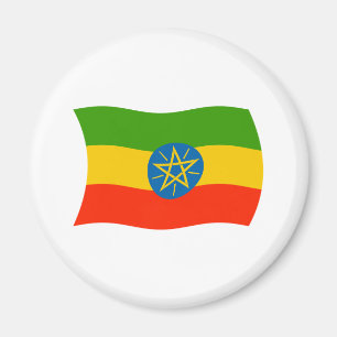 Etiopien Flagga Magnet