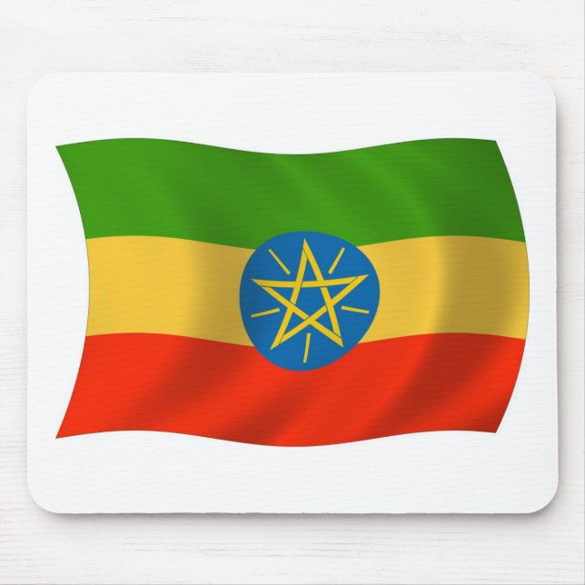 Etiopien Flagga Musmatta (Framsidan)