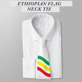 Etiopien Flagga Neck Tie Slips
