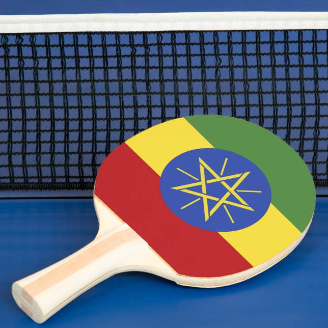 Etiopien flagga pingisracket (Insitu)