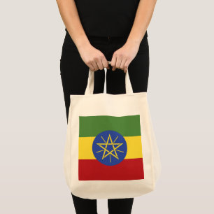 Etiopien flagga tygkasse