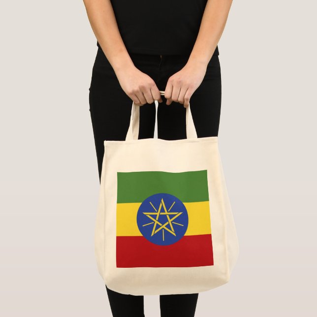 Etiopien flagga tygkasse (Framsida (produkt))