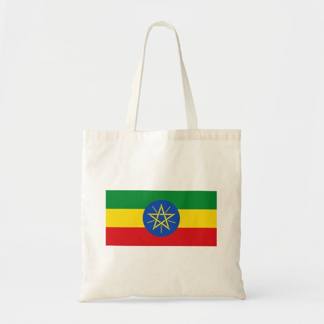 Etiopien Flagga Tygkasse (Framsidan)