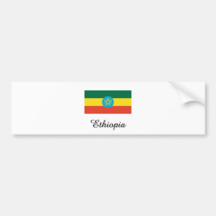 Etiopien flaggadesign bildekal