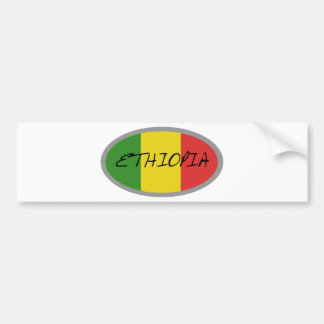 Etiopien flaggadesign! bildekal