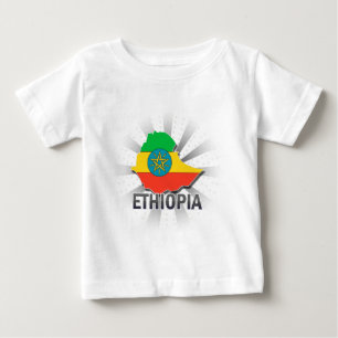 Etiopien flaggakarta 2,0 t-shirt