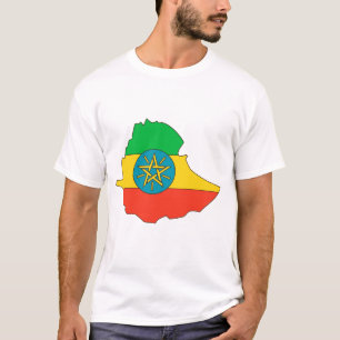 Etiopien flaggakarta tröja