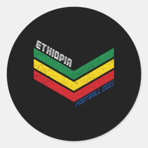 Etiopien Football Jersey 2021 Ocer Runt Klistermärke