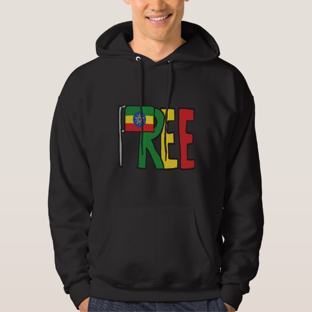 Etiopien fritt hoodie (Framsida)