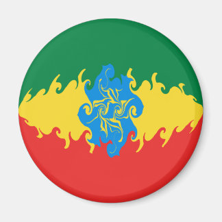 Etiopien Gnarly Flagga Magnet