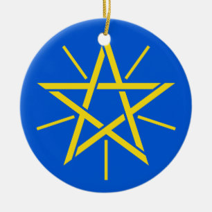 ETIOPIEN keramisk julprydnad Julgransprydnad Keramik