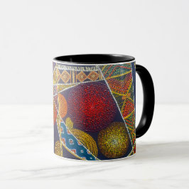 Etiopien Mönster Dot Art Mugg