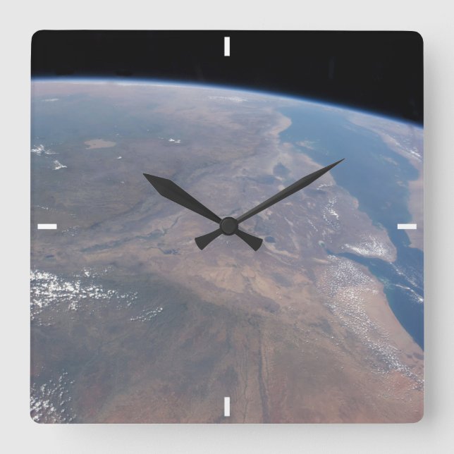 Etiopien och delar av Röda havet Fyrkantig Klocka (Framsida)