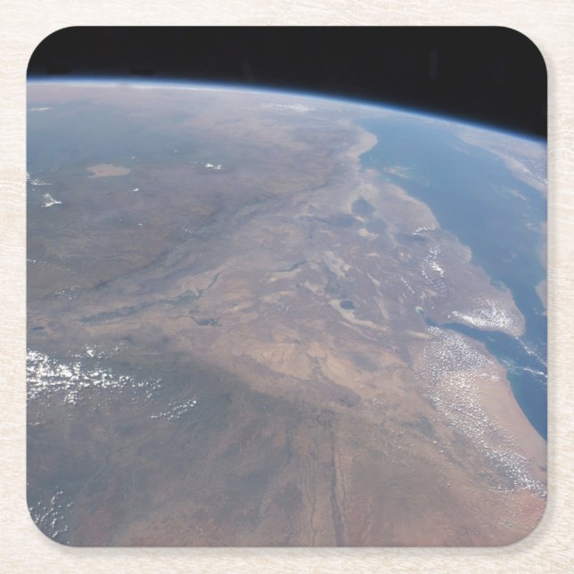 Etiopien och delar av Röda havet Underlägg Papper Kvadrat (Framsidan)