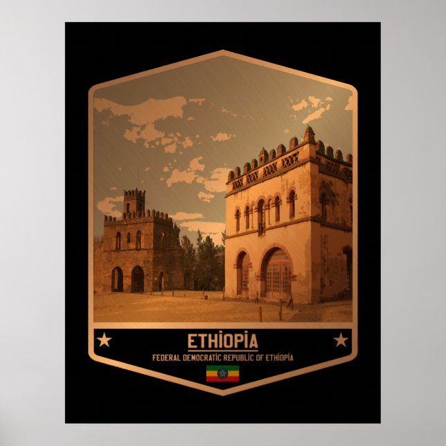 Etiopien Poster (Framsidan)