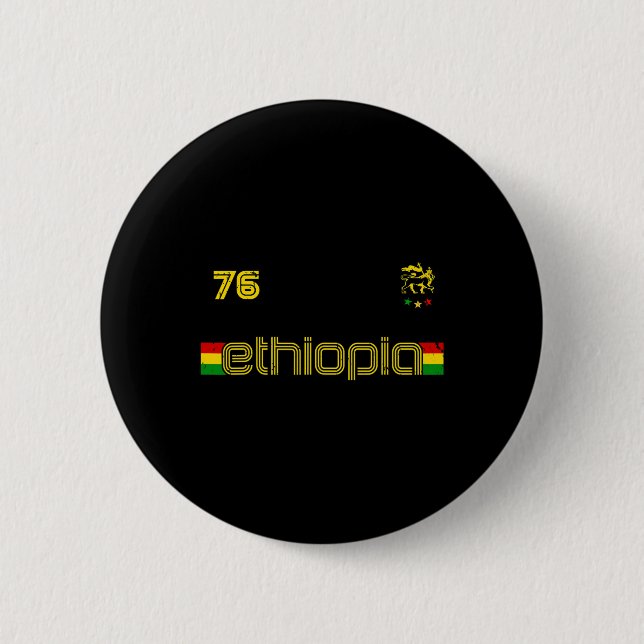 Etiopien -reggae Rastafari Jamaica Fotboll S Knapp (Framsida)