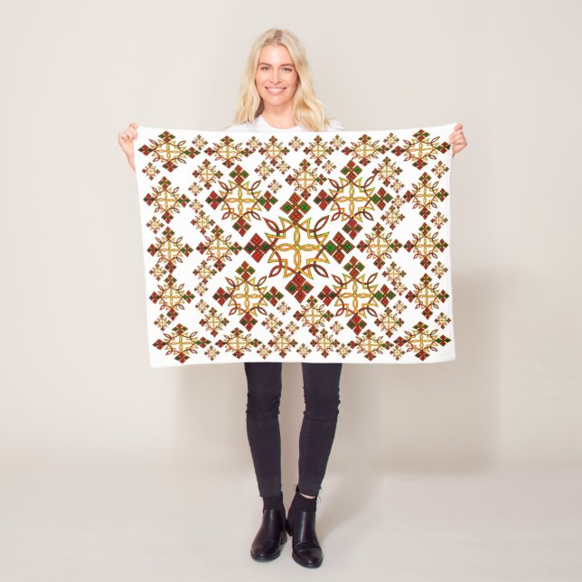 Etiopien Rootz Meskel Kor Fleece Blanket.Liten (På plats)
