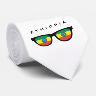 Etiopien Shades anpassningsbar text & färg slips