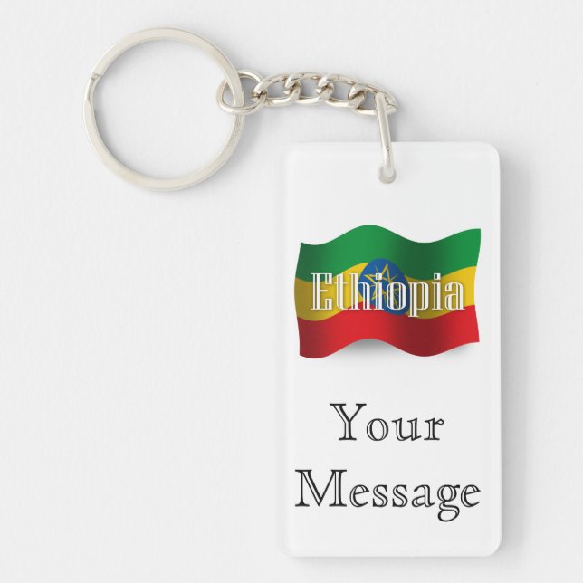 Etiopien som vinkar flagga (Framsidan)