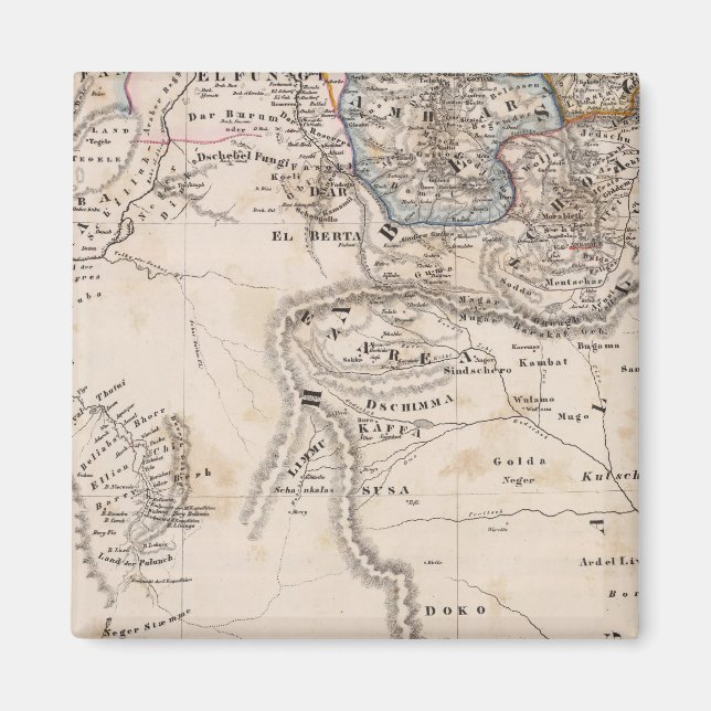 Etiopien, Somalia, Afrika Magnet (Framsidan)