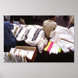 Etiopien Textiles Dress Materials Addis Abeba Poster