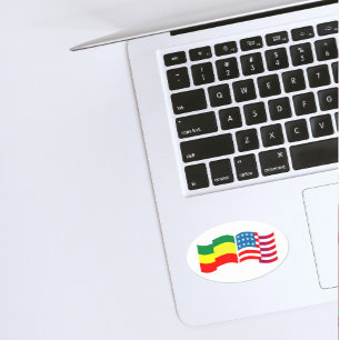 Etiopien - USA Rektangulärt märke