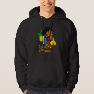 Etiopiens etiopiska Afrika Flagga Proud Kärlek Mel Hoodie