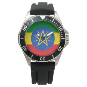 Etiopiens flagga armbandsur