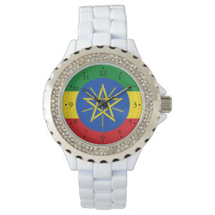 Etiopiens flagga armbandsur