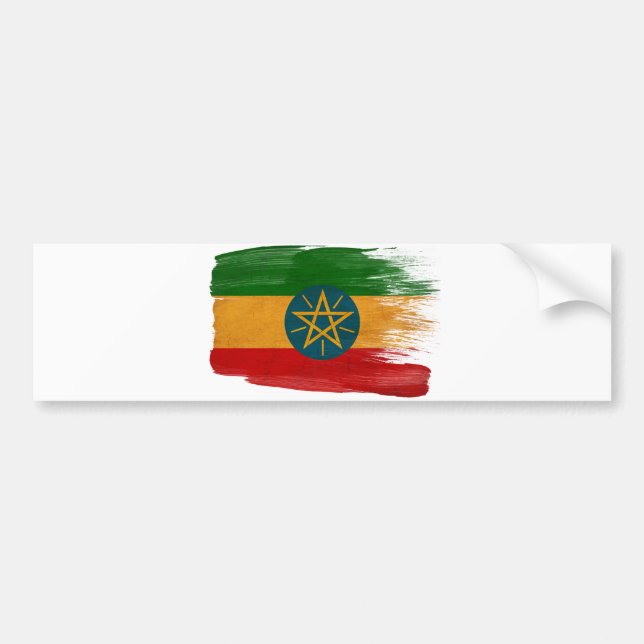 Etiopiens flagga bildekal (Framsidan)