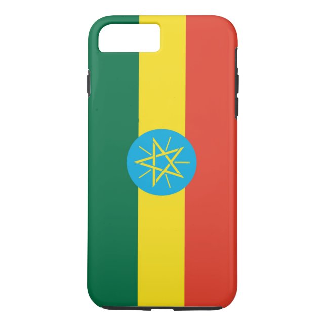 Etiopiens flagga Case-Mate iPhone skal (Baksida)
