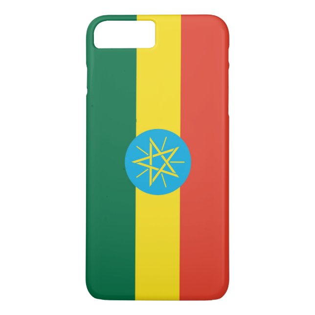 Etiopiens flagga Case-Mate iPhone skal (Baksida)