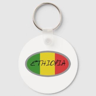 Etiopiens flagga-design! nyckelring